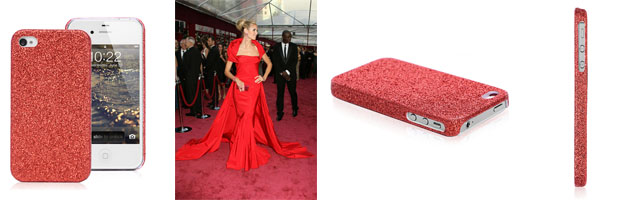 Heidi Klum Red iPhone 4 Glitter Case