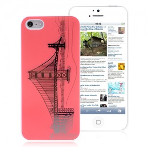 Pink bridge iPhone 5 case