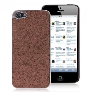 Brown Glitter iPhone 5 case