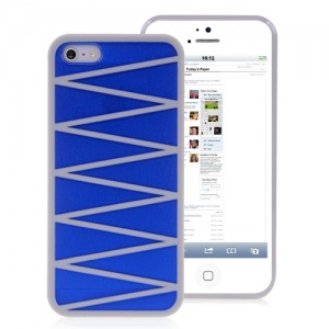 Blue iPhone 5 hard case