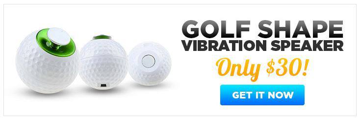 Golf shaped vibration speakers for iPhone