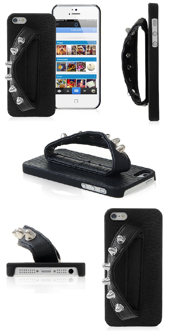 rock iphone 5 cover case studded metal 
