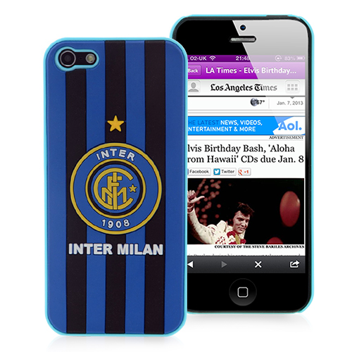 Inter Milan iPhone 5 Case - Blue Protective Case for iPhone 5