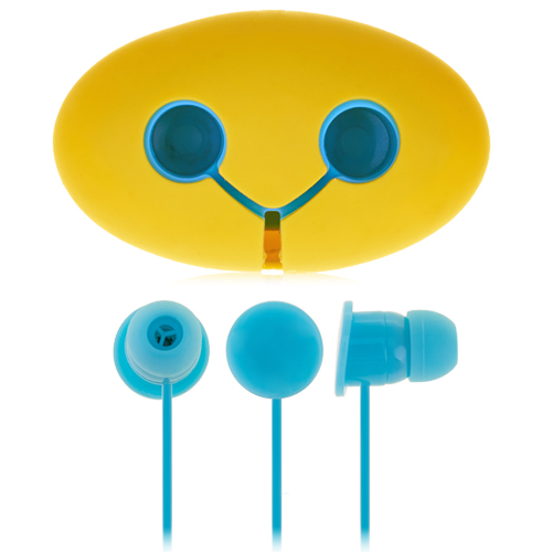 Stereo Earphones 1.2M Length - Blue