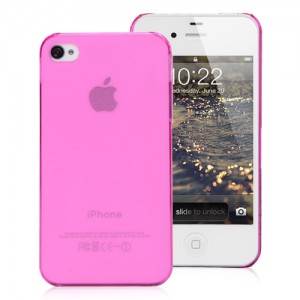 Pink silicone case for iPhone 4/4S